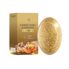 Load image into Gallery viewer, AMI Turmeric Soap with Honey and Gold for Freckle, Melasma, and Dark Spots, Tak&#39;s Formula