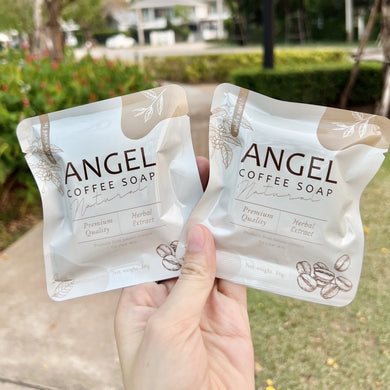 ANGEL COFFEE Soap Herbs Natural Scrub Face Body Mahad Turmeric Tamarind 50g