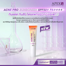 Load image into Gallery viewer, APEX-SX ACNE PRO SUNSCREEN SPF50+ PA++++ Acne-Fighting Sunscreen by Apex Dermatologists 30 ml