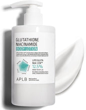 Load image into Gallery viewer, APLB Glutathione Niacinamide Body Lotion 300ml | Body lotion with glutathione and niacinamide | For brighter, smoother skin.