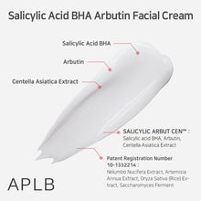Load image into Gallery viewer, APLB Salicylic Acid BHA Arbutin Facial Cream 55ml | For acne-prone and sensitive skin.