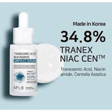 Load image into Gallery viewer, APLB TRANEXAMIC ACID Niacinamide Ampoule Serum 40ml | Tranexamic Niacinamide Ampoule Serum | For radiant skin from within.