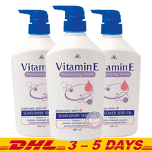 Load image into Gallery viewer, AR Vitamin E Moisturizing Body Serum Enriched with Sunflower Seed Oil 400ml x 3