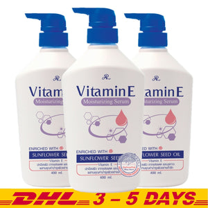 AR Vitamin E Moisturizing Body Serum Enriched with Sunflower Seed Oil 400ml x 3