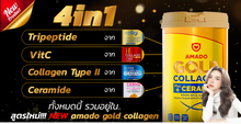 Load image into Gallery viewer, Amado Gold Collagen Gold Collagen Plus Ceramide from Rice Extract 150g x 2 Cans