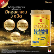 Load image into Gallery viewer, Amado Gold Collagen Gold Collagen Plus Ceramide from Rice Extract 150g x 2 Cans