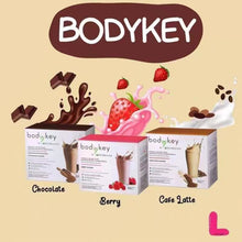 Load image into Gallery viewer, Bodykey by NUTRILITE...New Chocolate Formula Coffee and berry flavored drink, 1 box containing 14 sachets