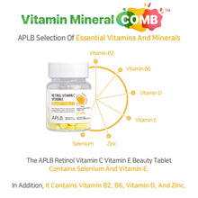 Load image into Gallery viewer, APLB Retinol Vitamin C Vitamin E Beauty Tablets 500mg (30 tablets per bottle)