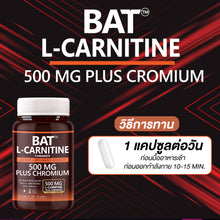 Load image into Gallery viewer, BAT™ L-Carnitine FUMARATE 500 mg. Plus Chromium.