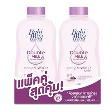 Babi Mild Double Milk Organic Baby Powder Natural Chidren Infant Skin 160g