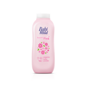 Babi Mild Sweety Pink Organic Baby Powder Natural Chidren Infant Skin 160 g