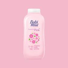 Babi Mild Sweety Pink Organic Baby Powder Natural Chidren Infant Skin 160 g