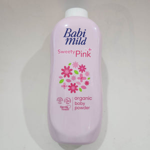 Babi Mild Sweety Pink Organic Baby Powder Natural Chidren Infant Skin 160 g