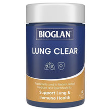 Load image into Gallery viewer, Bioglan Lung Clear: Lung Support and Detoxification, 60 tablets.