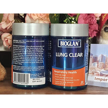 Load image into Gallery viewer, Bioglan Lung Clear: Lung Support and Detoxification, 60 tablets.