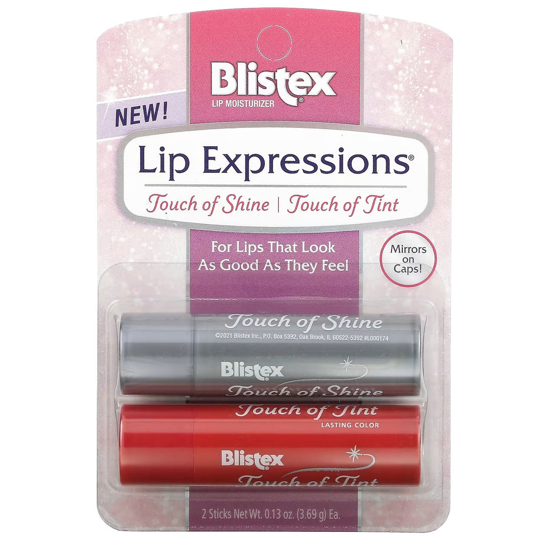 Blistex - Lip Expressions 3.69 g, 2 Sticks Lip Balm