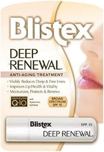 Load image into Gallery viewer, Blistex Deep Renewal Lip Balm Anti-Aging, Hydrating with Coenzyme Q10 &amp; SPF 15 Lip Balm Anti-Aging 3.7g