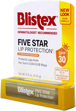 Load image into Gallery viewer, [Blistex] Five Star Lip Protection SPF 30, 4.25 g Lip balm, lip care, mixed with sunscreen