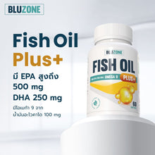 Load image into Gallery viewer, Bluzone Fish oil Plus 1,000mg. 60 softgels