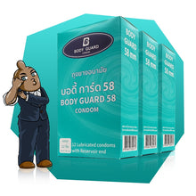 Load image into Gallery viewer, Body Guard 58 Condoms – Extra large, smooth texture, 58mm size, 1 box (12 pieces)