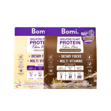 Load image into Gallery viewer, Bomi Isolated Plant Protein Fiber Plus, high fiber plant protein (1 bag 10 sachets (40 grams each)