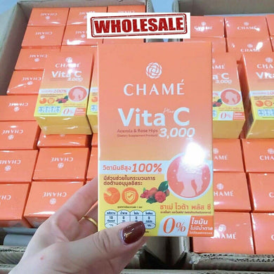 20X CHAME Vita Plus C Acerola & Rose Hips Clear Radiant Skin Strengthen Collagen