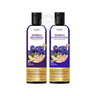 Chaba Herbal Shampoo + Conditioner Reduces Dandruff Accelerates Hair Growth Herb