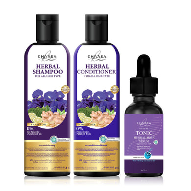 Chaba Shampoo Conditioner Tonic Reduces Hair Loss Accelerates Hair Growth Grows