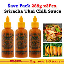 Chili Sauce Sriracha Yellow Strong Hot Three Mountains Brand Original 285g
