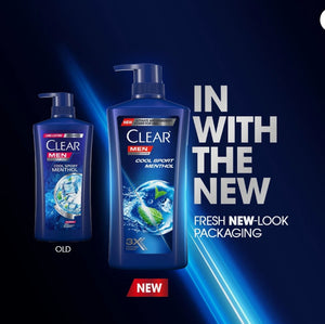 Clear Ice Cool Menthol + Clear Men Cool Sport Menthol Shampoo Special 600ml pack