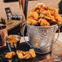 Load image into Gallery viewer, Crispy Chicken Skin Salted &amp; Egg Flavor Max Oceans Delicious Snack Food Part