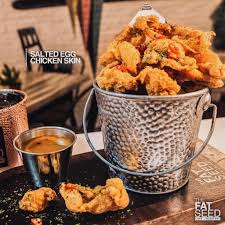 Crispy Chicken Skin Salted & Egg Flavor Max Oceans Delicious Snack Food Part