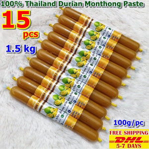 15X D9 Thai Monthong Durian Paste King Fruit Monthong Healthy Premium Delicious Food 5 Pcs