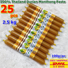 Load image into Gallery viewer, 50X D9 Thai Monthong Durian Paste King Fruit Monthong Healthy Premium Delicious Food 5 Pcs
