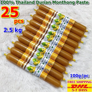 50X D9 Thai Monthong Durian Paste King Fruit Monthong Healthy Premium Delicious Food 5 Pcs