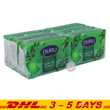 Load image into Gallery viewer, DURU Natural Olive Face &amp; Body Bar Soap with Olive Oil Extract 150g x 6