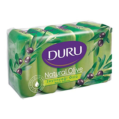 DURU Natural Olive Face & Body Bar Soap with Olive Oil Extract 150g x 6