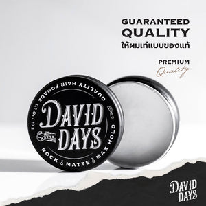 David Days Rock Matte Max Hold Hair Pomade Quality Styling Long Lasting 0.7 oz