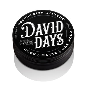 David Days Rock Matte Max Hold Hair Pomade Quality Styling Long Lasting 0.7 oz