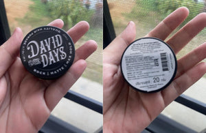 David Days Rock Matte Max Hold Hair Pomade Quality Styling Long Lasting 0.7 oz