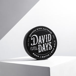 David Days Rock Matte Max Hold Hair Pomade Quality Styling Long Lasting 0.7 oz