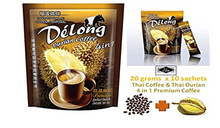 Load image into Gallery viewer, De&#39;Long Coffee 4 in 1 King of Real Instant Thai Durian Coffee Food Good Taste 6X