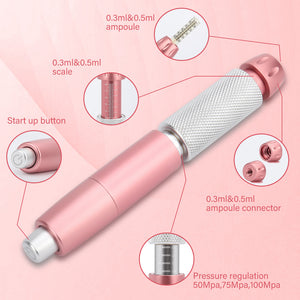 Deciniee 2 IN 1 Hyaluronic Pen High Density Metal High Pressure Anti Wrinkle Lip Lift Hyaluronic Injection Pen