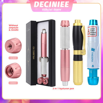 Deciniee 2 IN 1 Hyaluronic Pen High Density Metal High Pressure Anti Wrinkle Lip Lift Hyaluronic Injection Pen