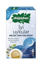 Load image into Gallery viewer, Doğadan Iyi Uykular Çayı Melisa Hint Fesleğeni is a Turkish herbal tea that aids in sleep.
