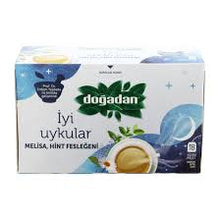 Load image into Gallery viewer, Doğadan Iyi Uykular Çayı Melisa Hint Fesleğeni is a Turkish herbal tea that aids in sleep.