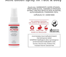 Load image into Gallery viewer, Dr. Somchai Acne Lotion Spray 25 ml. Acne lotion spray for face and body.