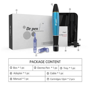 Dr Pen Ultima A1 Electric Derma Pen Professional Face Care Beauty Micro Needle Wrinkle Removal Pen Heat Therapy Pen