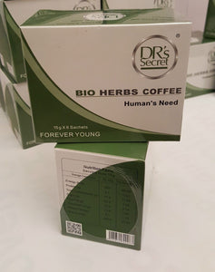 Drs Secret Bio Herbs Instant Coffee Energy Coffee For Men Forever Young (1 Box)