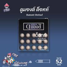 Load image into Gallery viewer, Dumont Dotted 52 Condoms – textured surface with extra-large studs, 52mm size.